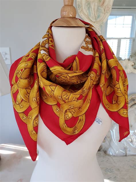 womens chanel scarf|authentic Chanel scarf.